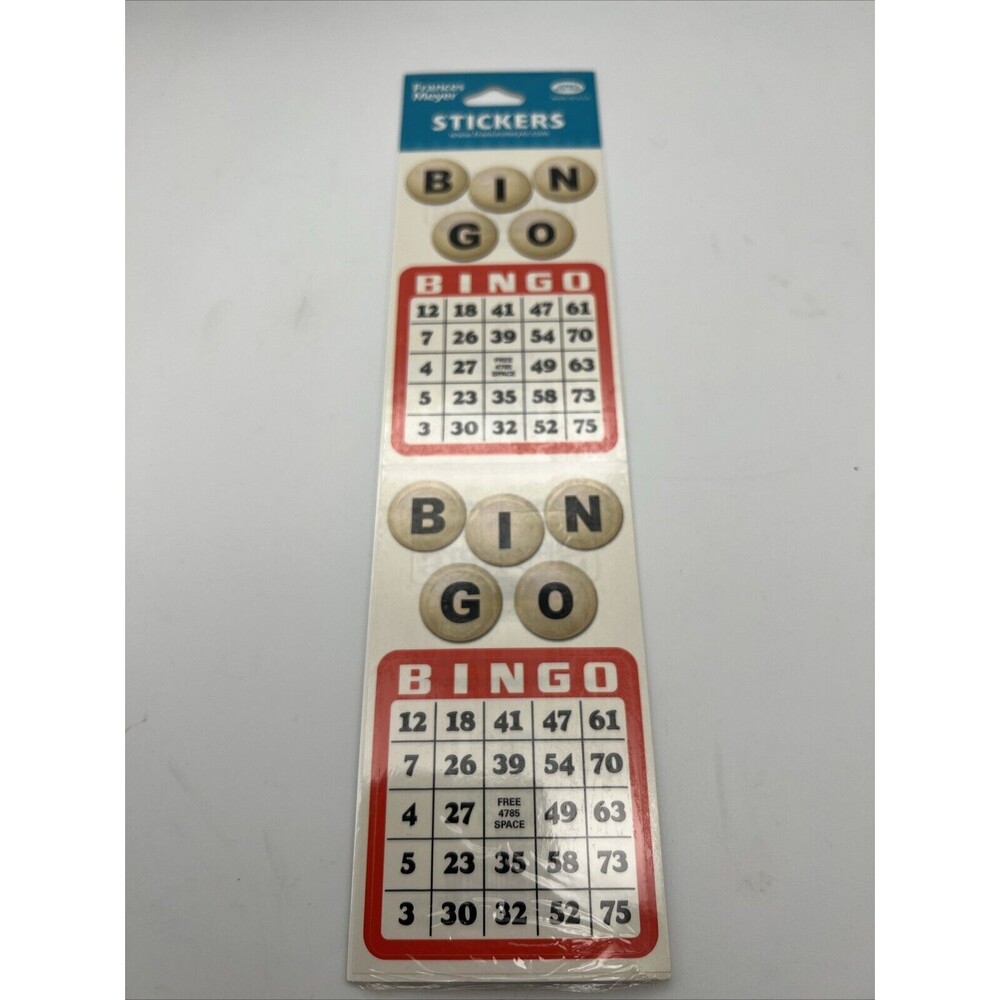Frances Meyer Bingo Stickers NOS Sealed